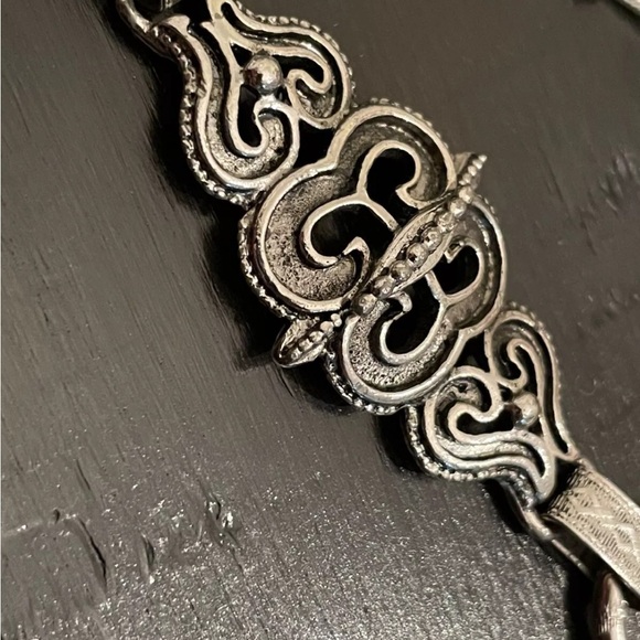 Vintage Hollycraft Extremely Rare Find, Silvertone Adjustable Chain Link Belt - Picture 5 of 15
